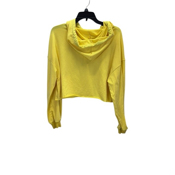 C’est la vie paris.  Yellow Cropped Hoodie - Picture 2 of 5